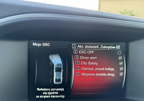 Volvo S60 cena 62000 przebieg: 177235, rok produkcji 2017 z Syców małe 407